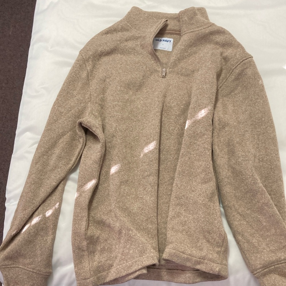 Tan quarter zip